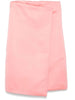 Abito corto satinato a portafoglio in rosa Philosophy di Lorenzo Serafini - donna