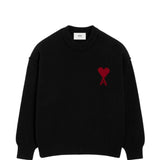 Maglione ami de coeur in nero Ami paris - unisex 