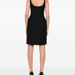 Abito mini con fiocchi in blu scuro hushu/tong - donna 