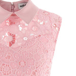Abito in pizzo con colletto in rosa Self-Portrait - donna 
