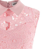 Abito in pizzo con colletto in rosa Self-Portrait - donna 