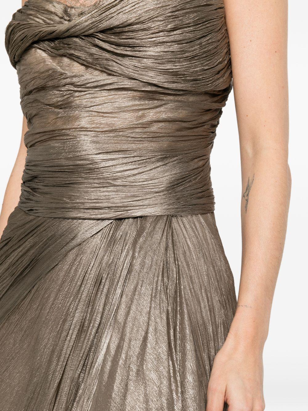 Abito con drapeggi jolie in argento Maria lucia hohan - donna 