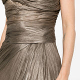 Abito con drapeggi jolie in argento Maria lucia hohan - donna 