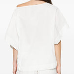 Top Issa a maniche corte in bianco Soeur - donna 
