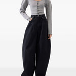 Jeans le de-nimes ovalo  in nero Jacquemus - donna 