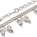 Choker a catena con fiocchi in argento Alessandra rich - donna 