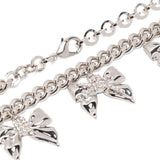 Choker a catena con fiocchi in argento Alessandra rich - donna 