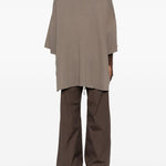 T-shirt Tommy T Sfrangiata in grigio Rick owens - uomo 