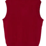 Gilet con ricamo in rosso Glass cypress - uomo 