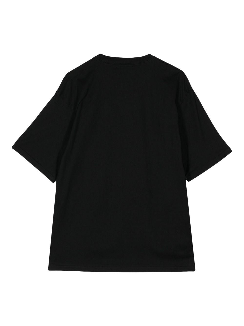 T-shirt con stampa in nero 