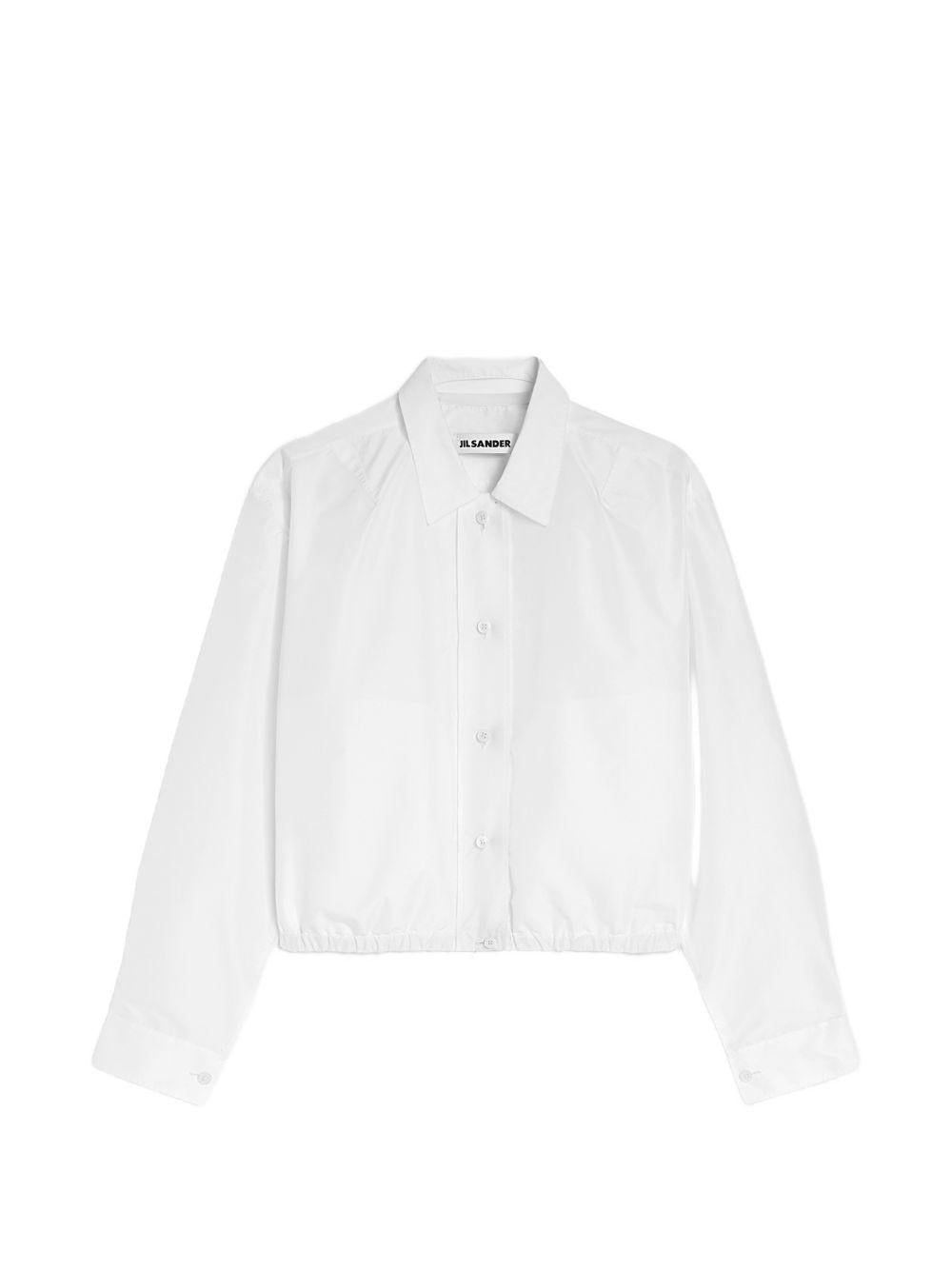 Giacca tecnica con orlo elasticizzato in bianco Jil Sander - donna 