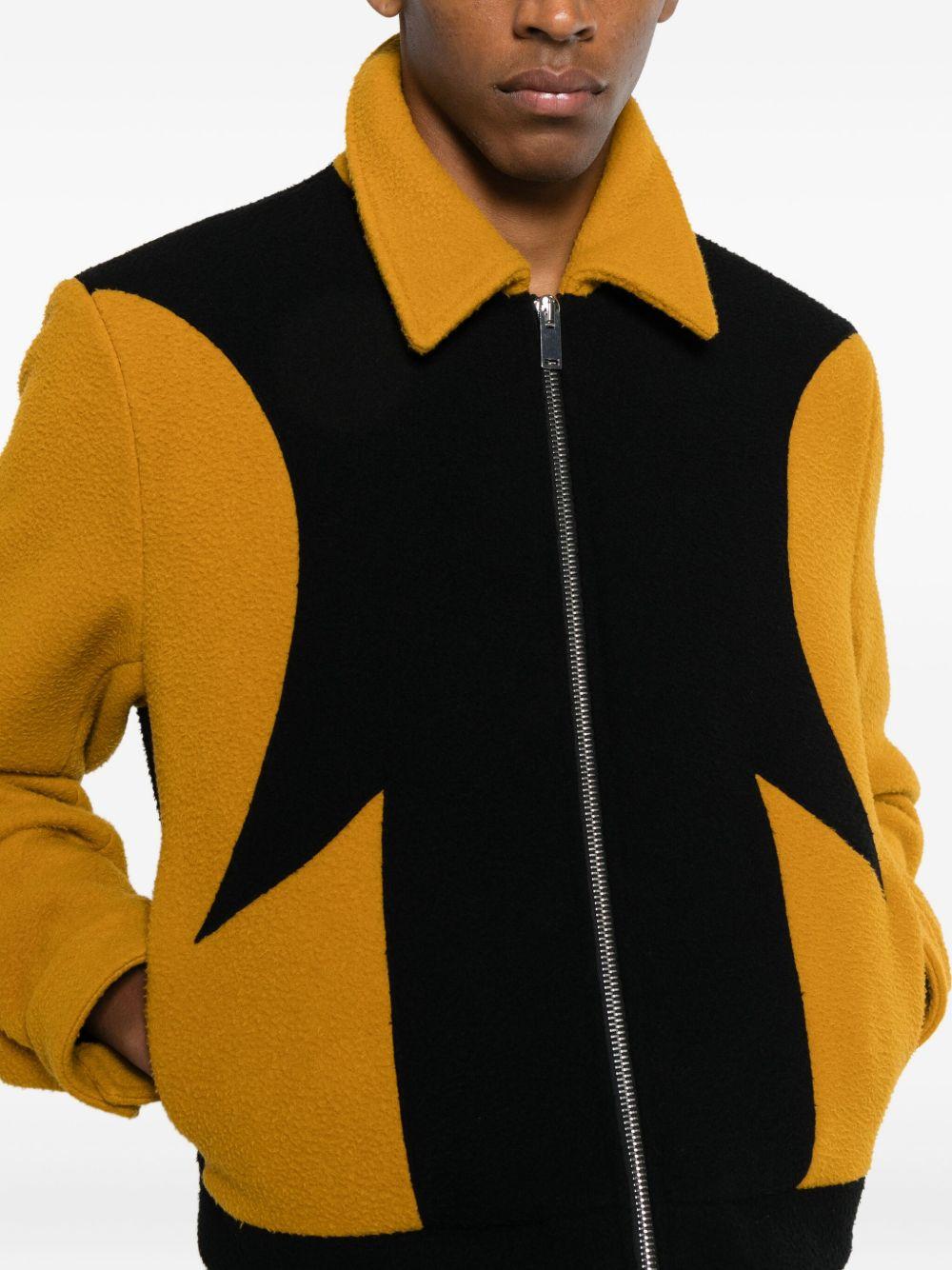 Giacca a pannelli corky in nero e giallo Second layer - uomo 