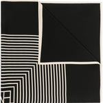 Foulard con stampa in nero toteme - donna 