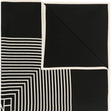 Foulard con stampa in nero toteme - donna 
