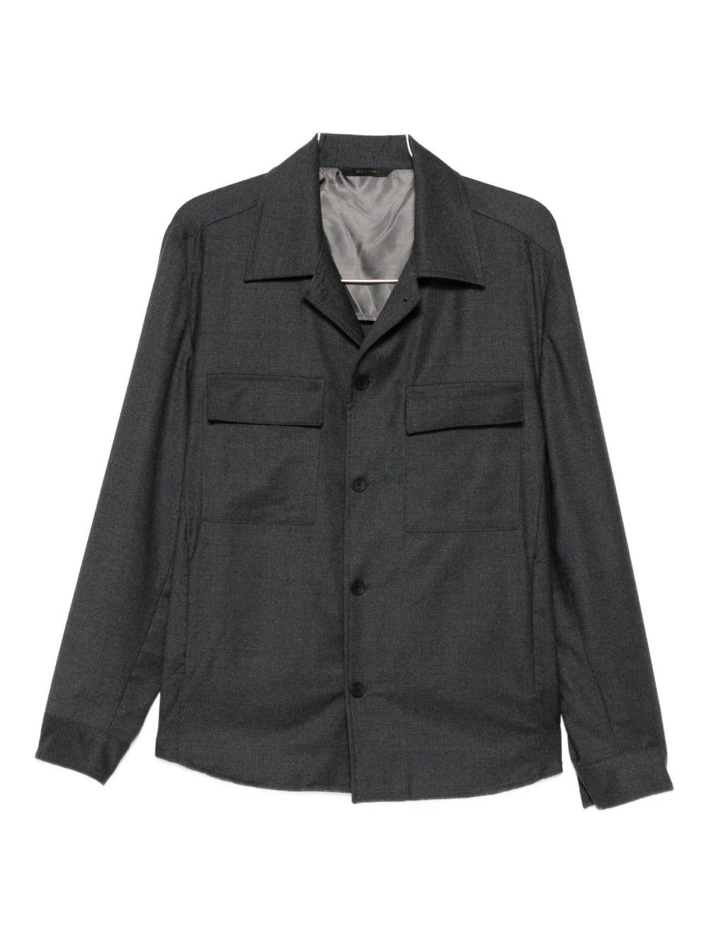 Camicia con taschino e bottoni in grigio Briglia 1949 - uomo 