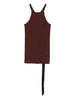 Canotta in cotone biologico in marrone Rick owens drkshdw - donna