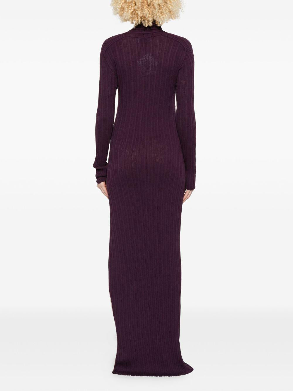 Abito maxi con cut-out in viola Giuseppe di morabito - donna 