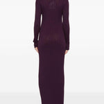 Abito maxi con cut-out in viola Giuseppe di morabito - donna 