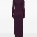 Abito maxi con cut-out in viola Giuseppe di morabito - donna 