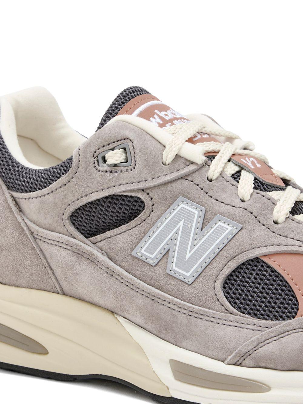 Sneakers 991v2 con inserti traforati in grigio New balance - unisex 