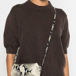 Borsa con stampa serpente kye in beige Khaite - donna 