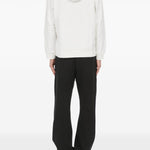 Felpa con cappuccio in bianco Mm6 maison margiela - uomo 