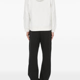 Felpa con cappuccio in bianco Mm6 maison margiela - uomo 