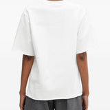 T-shirt a maniche corte con logo in bianco Mm6 maison margiela - unisex 