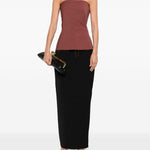 Top stile bando con zip sul retro in rosa Rick owens - donna 