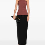 Top stile bando con zip sul retro in rosa Rick owens - donna 