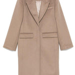 Cappotto monopetto in grigio talpa Remain - donna 