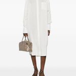Chemisier a righe in bianco Toteme - donna 