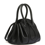 Borsa a mano Tulipea in nero 