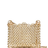 Borsa mini 1969 nano in oro Rabanne - donna 