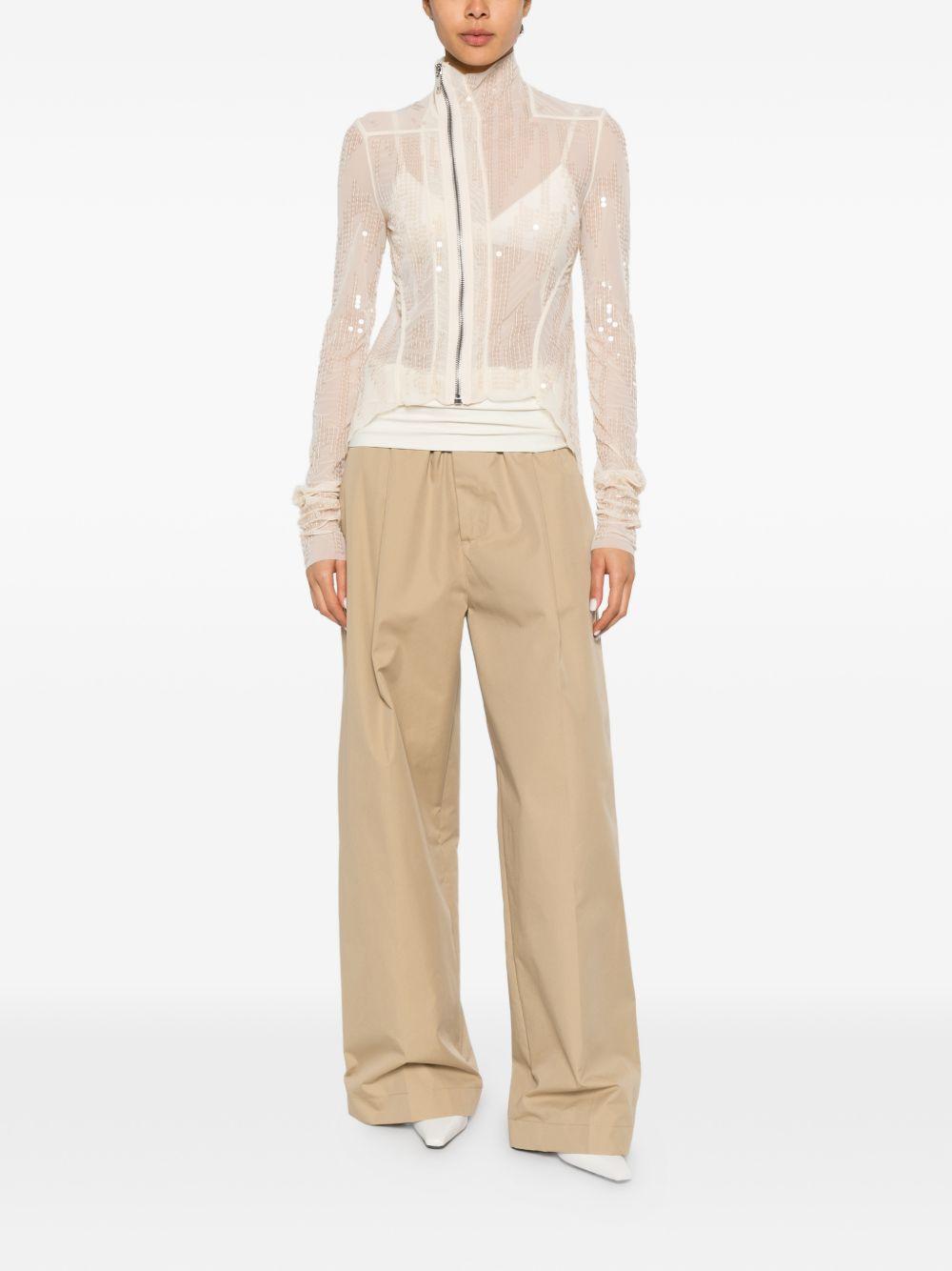 Giacca Naska Gary con paillettes in avorio Rick Owens Lilies - donna 