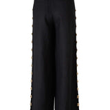 Pantaloni a palazzo Cayman con borchie in nero Simkhai - donna 