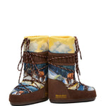 Stivali da neve con lacci e stampa graficamulticolore Moon boot x guest in residence - donna 