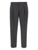 Pantaloni sartoriali in lana con pieghe doppie in grigio Briglia 1949 - uomo