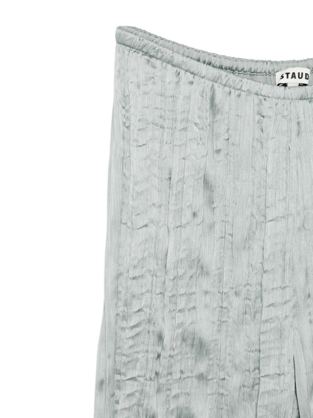 PANTALONI EFFETTO STROPICCIATO IN AZZURRO STAUD - DONNA 