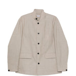 Giacca-camicia con bottoni in beige Grayed - uomo 