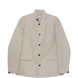 Giacca-camicia con bottoni in beige Grayed - uomo 