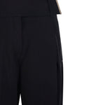 Pantaloni favetta in nero Max Mara Sportmax- donna 