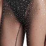 Collant con cristalli in marrone Alex perry - donna 