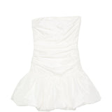 Abito corto con balze in bianco Rotate - donna 