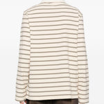 Polo a maniche lunghe a righe in beige A.P.C. - uomo 