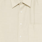 Camicia con tasca a maniche corte in avorio Costumein - uomo 