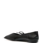 Ballerine Sway con punta quadra in nero 