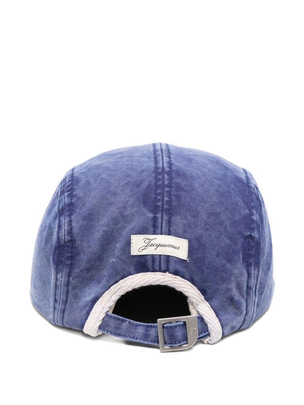 Cappellino con logo corsivo in blu Jacquemus - unisex 