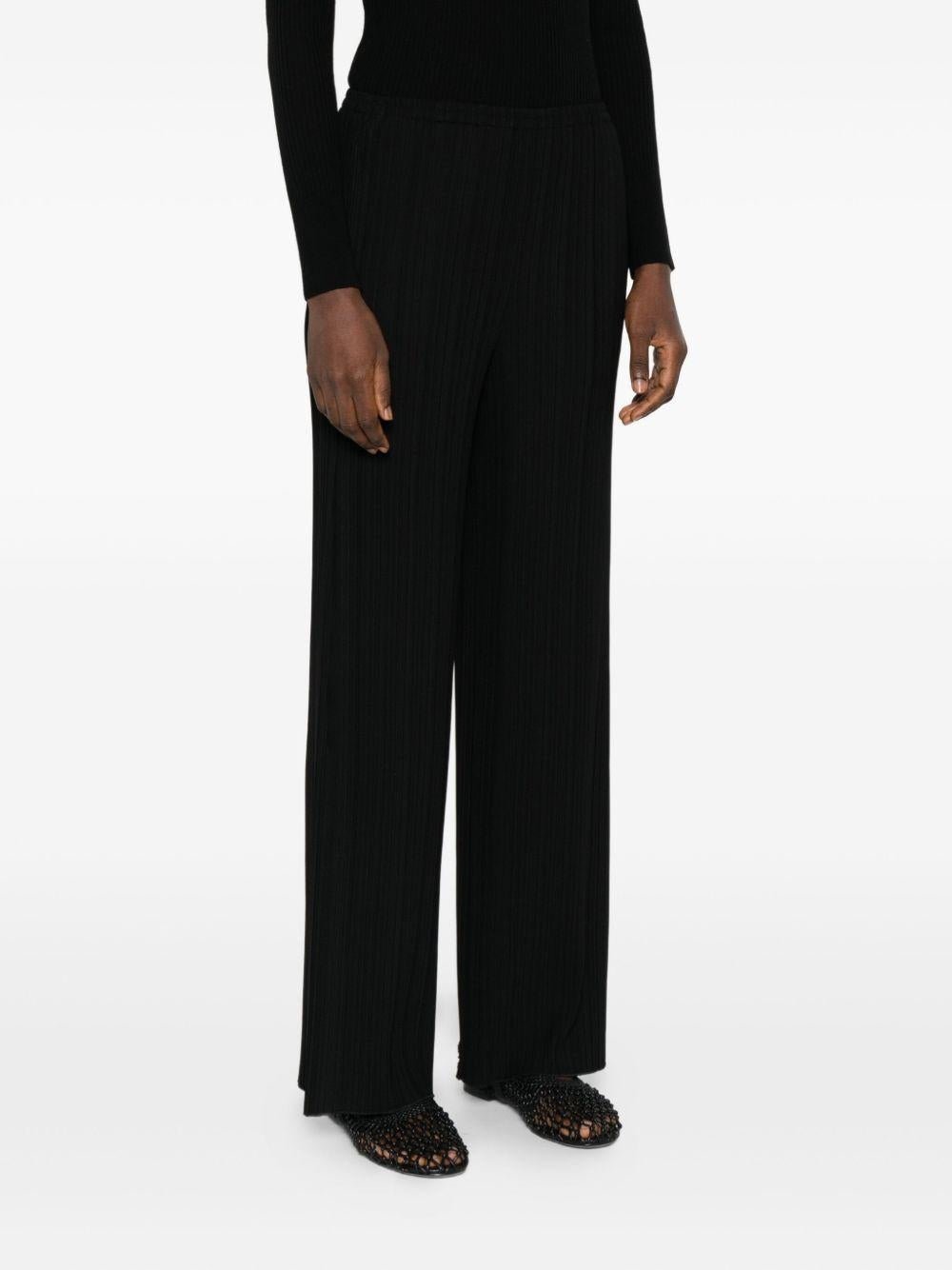 Pantaloni a gamba ampia in nero Forte forte - donna 