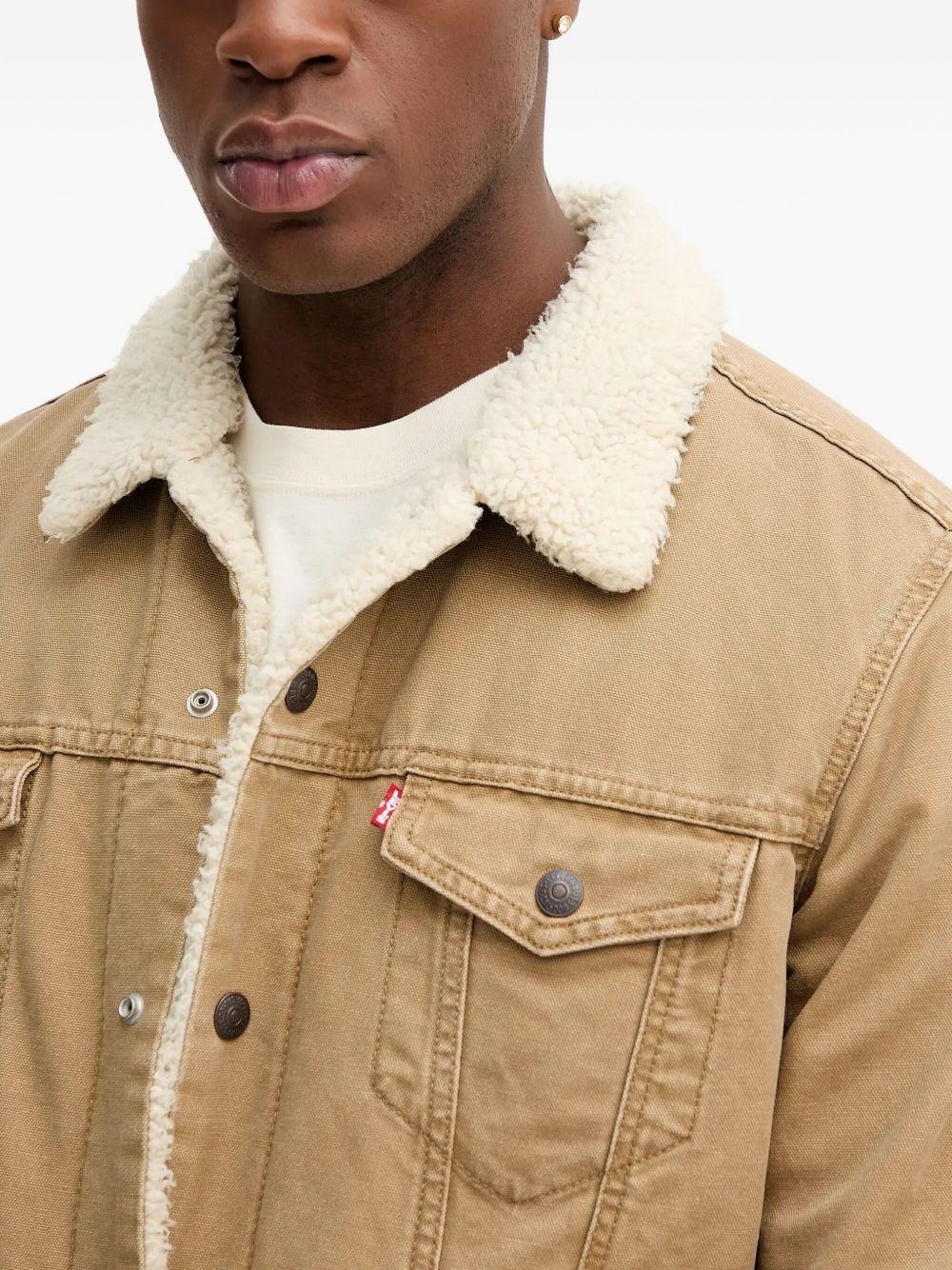 Giacca denim sherpa type iii  in beige Levi's - uomo 